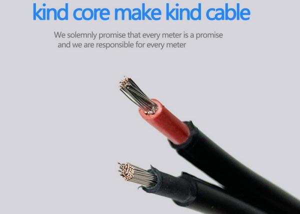 0.8mm Thickness Twin Core Electrical Cable For Photovoltaic Power System