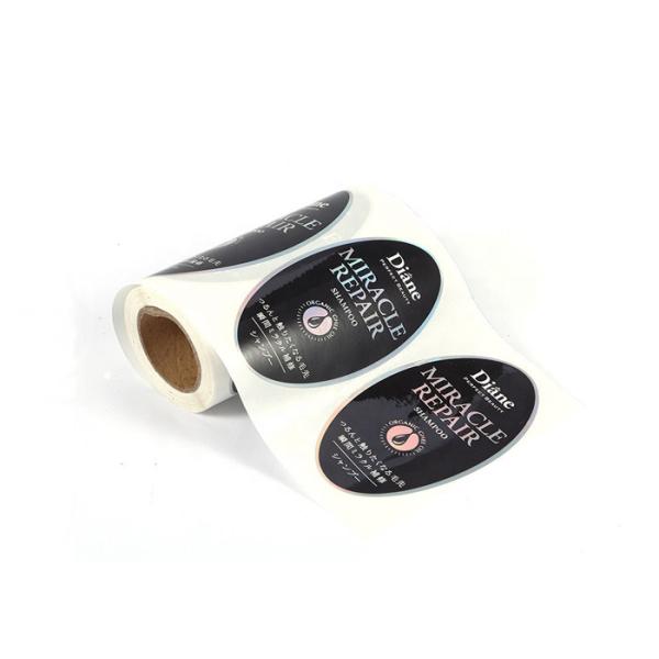Moisture Custom Adhesive Labels Environment Friendly With Glossy Varnishing Surface