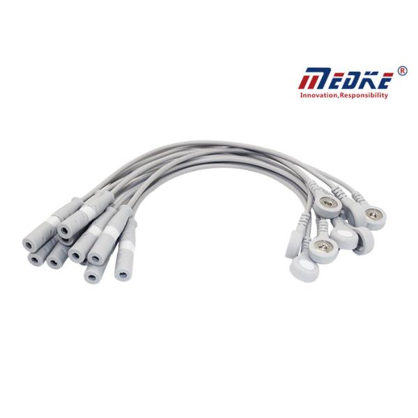 Провод электродов Ecg банана IEC 0.3M AHA взрослый щелчковый