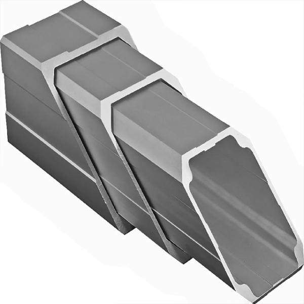 Mill Finished Round Corner 0.7mm Aluminium Rectangular Tube