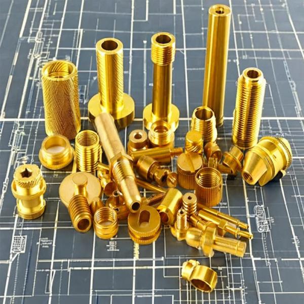 Precision CNC Machined Brass Parts with ±0.01mm Tolerance and Customizable Weight