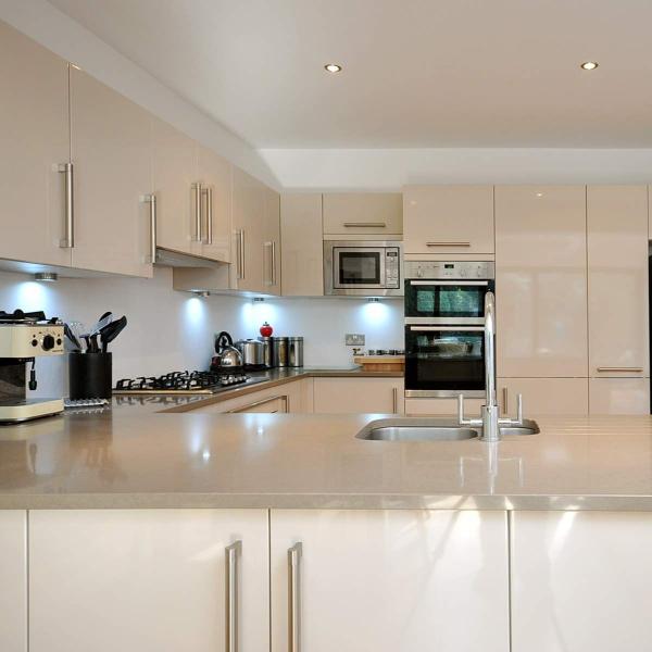 Modular Custom Acrylic Kitchen Cabinets Simple Modern High Gloss