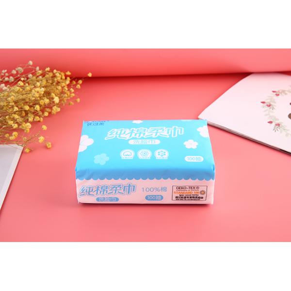 100% cotton nonwoven baby facial tissue for baby body cleaning