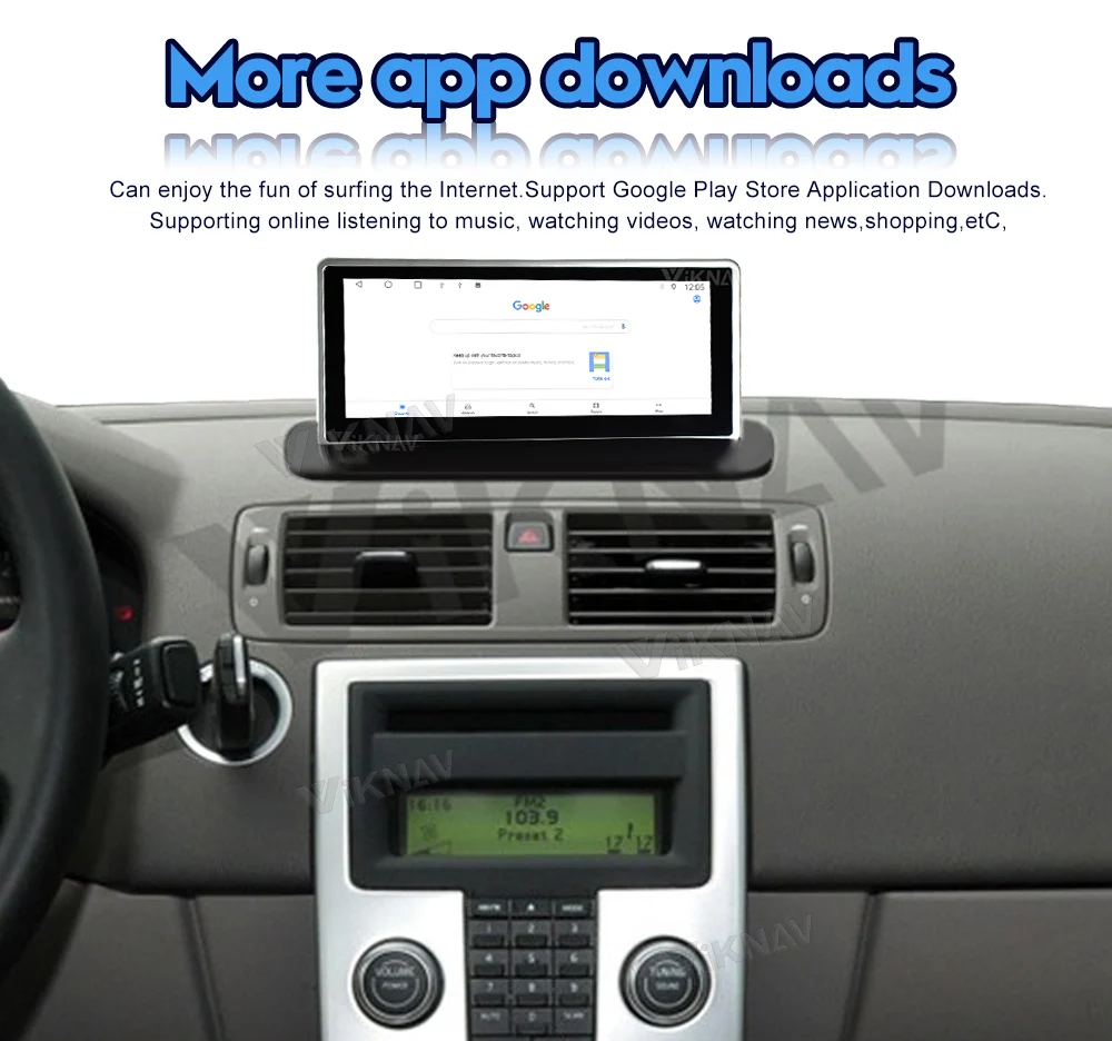 Авторадио Viknav Для Volvo XC90 (2004-2013) 8,8 дюйма Android Авто мультимедийный проигрыватель GPS навигационный головной блок