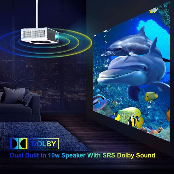 Q10 1080P Native Full HD Projector , Daytime Projector Android 12.0