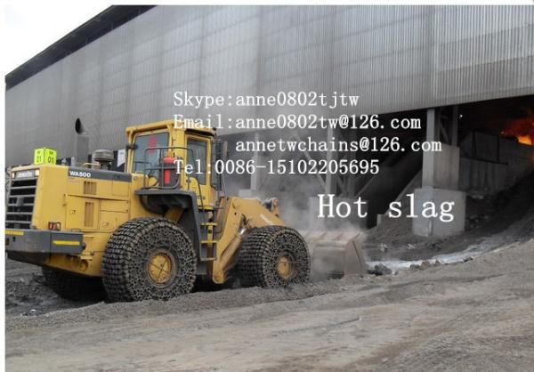 mining otr tire chains 13.5-25 wheel loader tyre protection chains