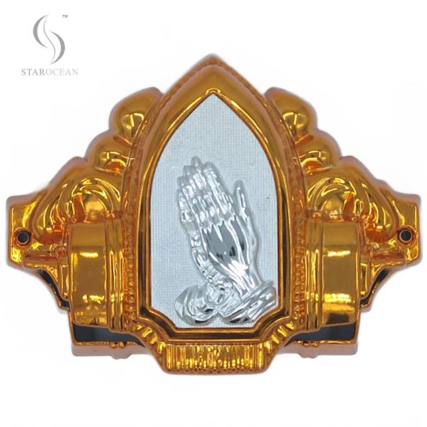 Высококачественный пластиковый серебряный уголок гробницы погребальные украшения оптом 20#S