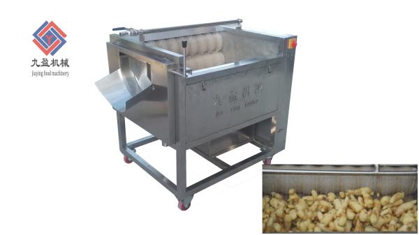 Máquina grande da lavagem e de casca da batata da capacidade 300~500KG/H com a escova de fio de nylon