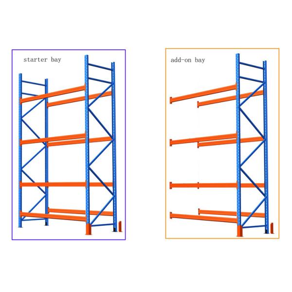Power Coated Steel Adjustable Selective Pallet Racking for Customized Height and Time