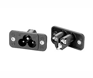 White Or Black PC Wall Argentina Electrical Sockets 3 Poles Female Round Single Power Outlet 10A 250V Grounded 2500W