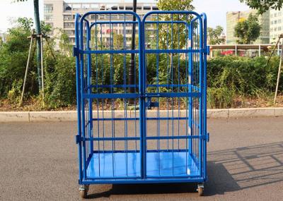Lockable Mobile Storage Roll Cage Pallets Trolley Full Security