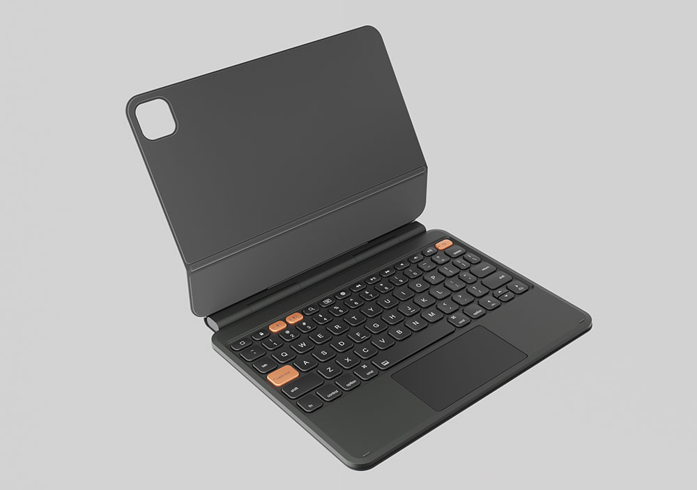 Laudtec Aluminum Magic Keyboard for Apple Magnetic Key Board Customize Language Layout for iPad Pro 11 13 Pouce M4 M5 Pbk350 Wholesale OEM/ODM/Private Label