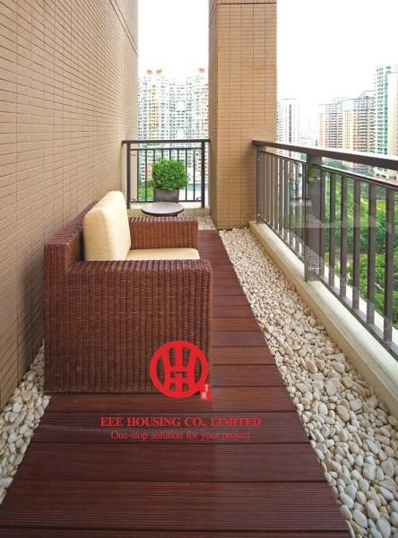 Long Lifetime Terrace Decking, Bamboo Decks For Garden / Balcony, Durable Bamboo Flooring & Decking