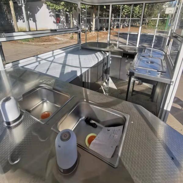40kms per hour Vacuum Tire Ice Cream Food Cart for Customized Mobile Catering