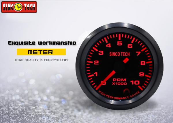 SINCO TECH 2 Inch Tachometer Gauge , Universal RPM Meter 12v Stepper Motor