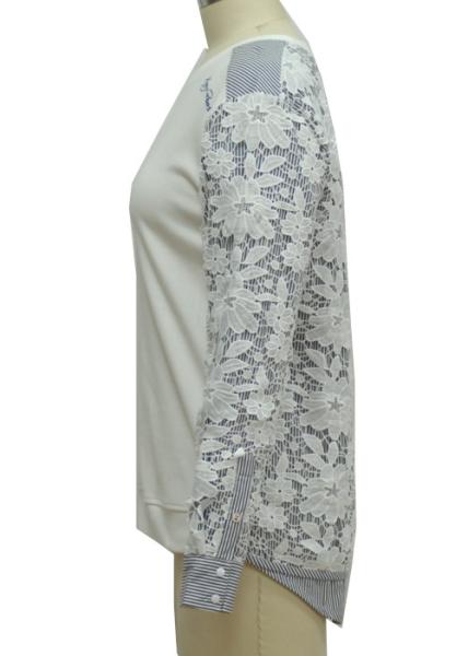 Personality New Design Decoration Lace Up Layer Ladies Pullover Shirt Like Cuff Sewing