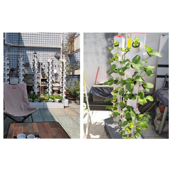 2023 Hot selling plastic pot hydroponic vertical garden artificial wall pot vertical garden 112+ Plants hydroponics vertical