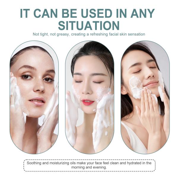 Nettoyage du visage par mousse Nettoyage profond du contrôle des huiles Humectant élimination des points noirs Soins de la peau Nettoyage du visage Nettoyage à la mousse