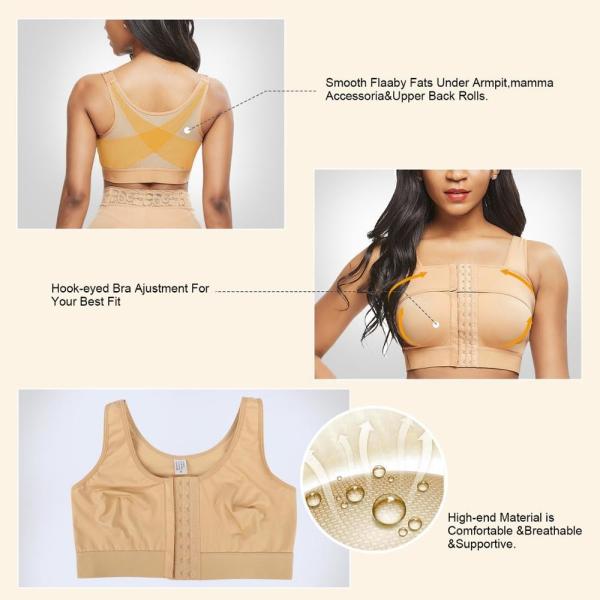 Cliente OEM Spandex Shapewear HEXIN sutiã de compressão para roupas íntimas pós-parto feminina