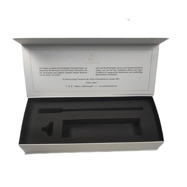 Мода роскошная щетка для волос черная подарочная коробка с печатным управлением пеной EVA и золотой фольгой