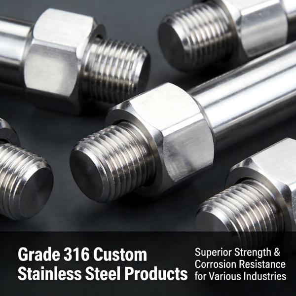 Grade 316 Stainless Steel Custom Parts Corrosion Resistance For Aerospace Industries