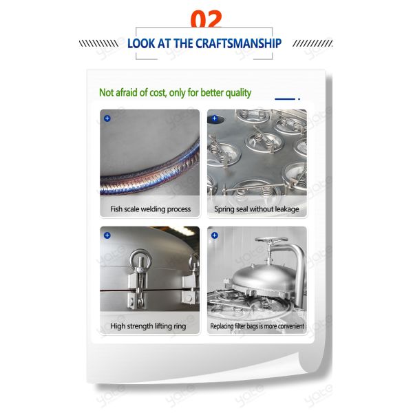 Multi Bag Filter 304/316L Stainless Steel Industrial Circulating Water,Cooling Water,Water Purification Multi Bag Solid Liquid Separation Filter High Efficiency Filtration