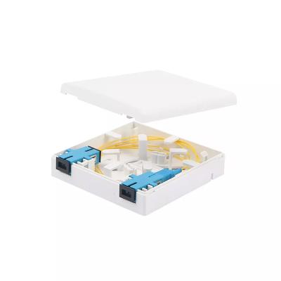 Soquete frente e verso da placa de cara da fibra da placa de parede 2F do adaptador da palavra simples do SC dos portos da caixa 2 da terminação da fibra/LC