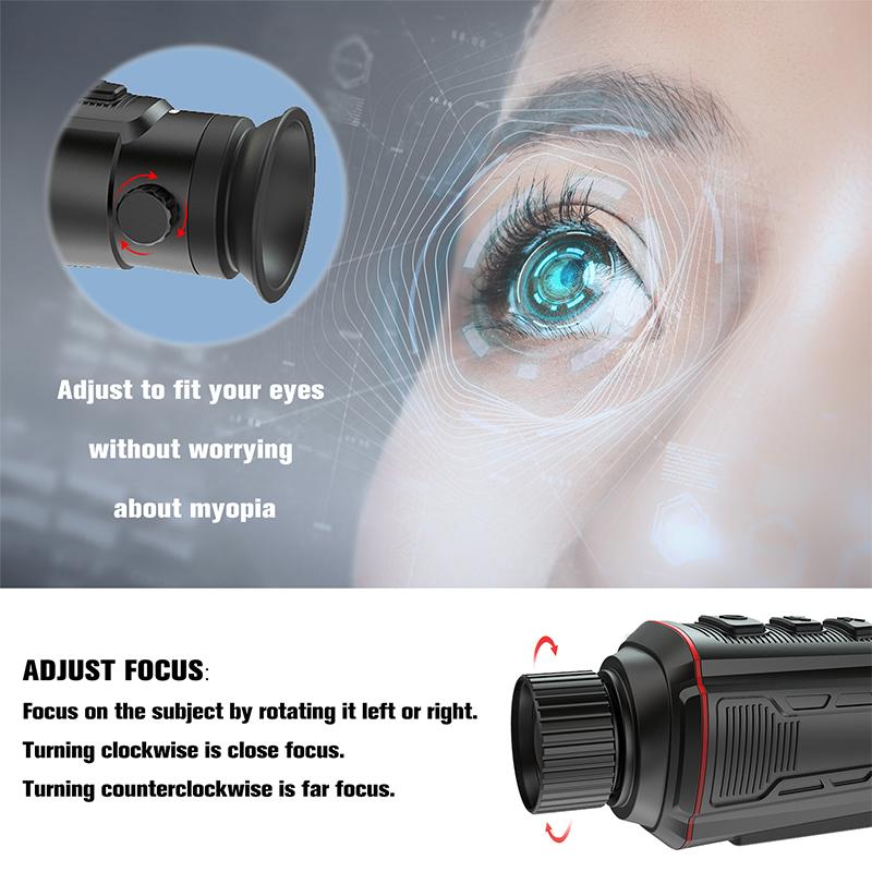 ночное видение Monocular 384X288 объема термического изображения 25mm 35mm