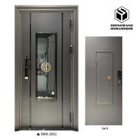 Livingroom 45mm Interior Aluminum Doors Finishing Panel Black  4x8 Front Door