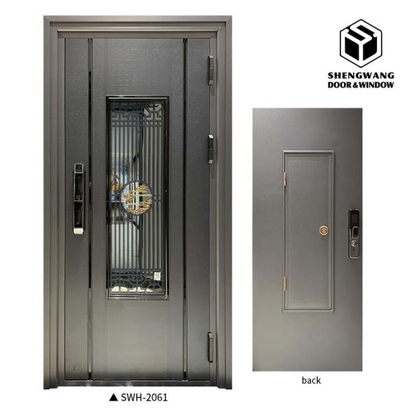 Swing Left Grey Homes Stainless Steel Swing Door House Door Opens Outward Waterproof