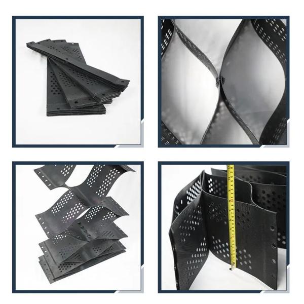 Текстурированная высококлеточная система заключения Медовая паутина HDPE Geocell Для дорог Фундамент Защита склона Парковочный участок Подъездная стена