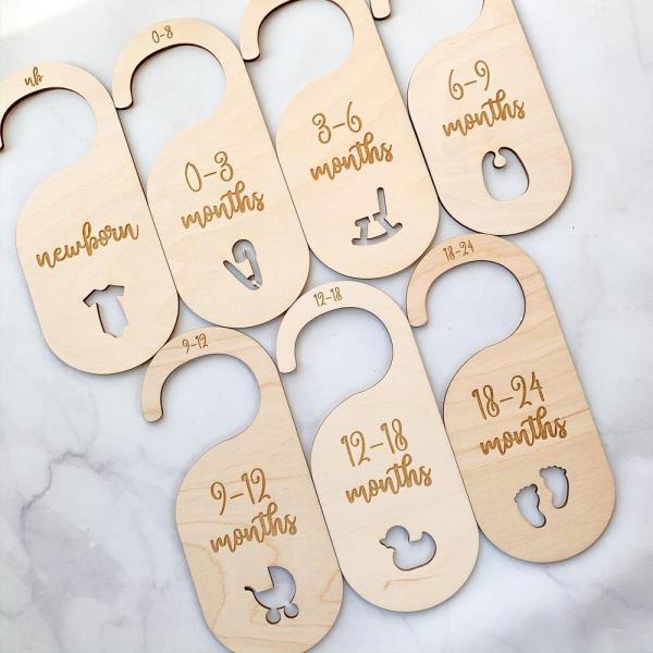 Mère bébé douche suspendu vêtements diviseurs armoire diviseurs armoire pour les vêtements