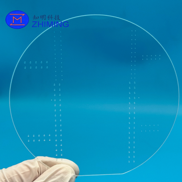 TGV Sapphire Substrate with Precision Through-Via Micro Holes and Customized Layout for High Mechanical Strength