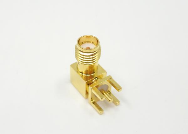High Quality Gold Plated Female PCB SMA Right Angle Connectors