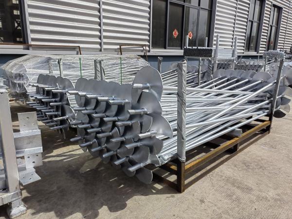 Construction Engineering Hot Dip Galvanized Round Pipe Helical Piles Q355