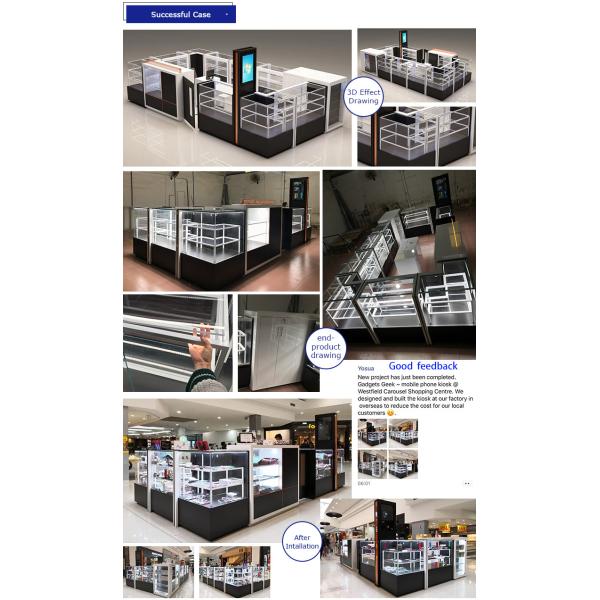 vidro moderado grosso longo da largura 10mm da mostra 3000mm da exposição do telefone celular de 4000mm