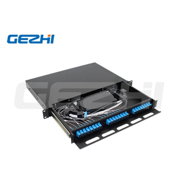 Slide Withdrawable 24 Cores 1U Rack Mount Optical Distribution Frame ODF