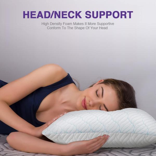 Upgrade Your Sleep Experience with Our Adjustable Firmness Cooling Memory Foam Pillows