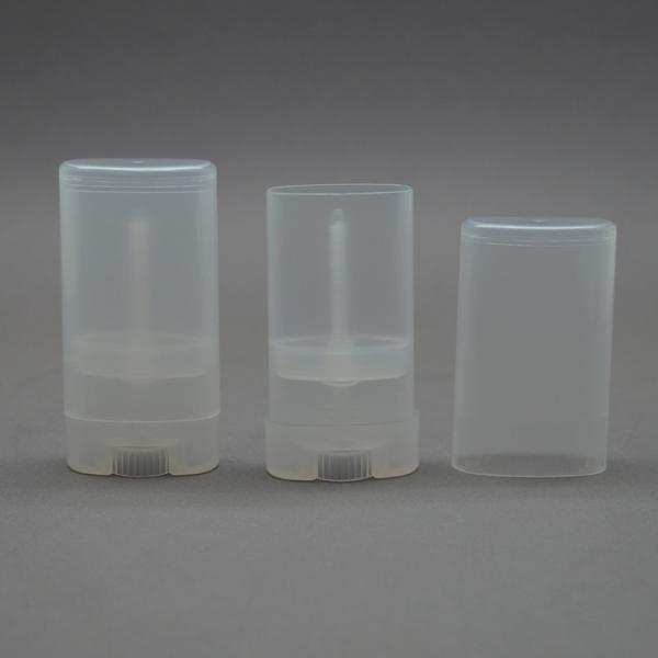 Translucent Lip Balm Tube Plastic Deodorant Oval Bulk Chapstick Tubes