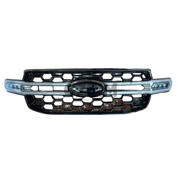 Grille de pare-chocs avant modifiée Grille automatique avec grilles de voiture légère pour Ford Ranger 2023 2024