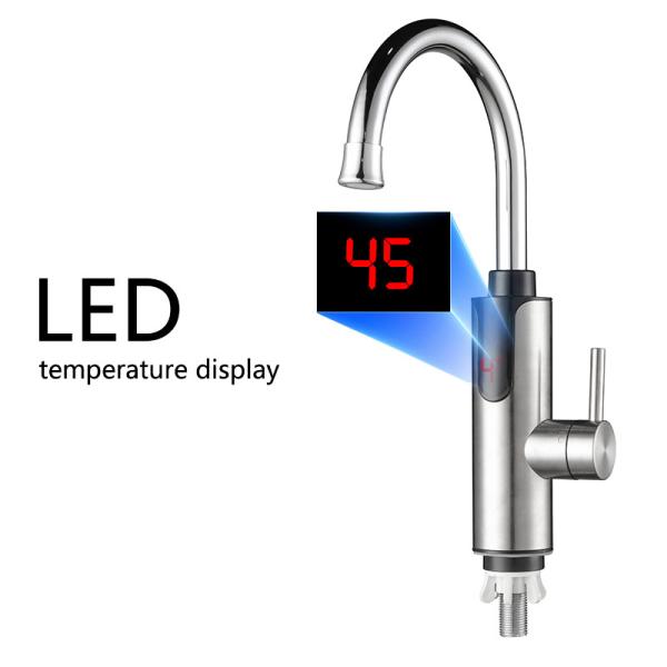 230V 3300W 3s Heating Tankless Instant Electric Water Heater Faucet Tap For Kitchen