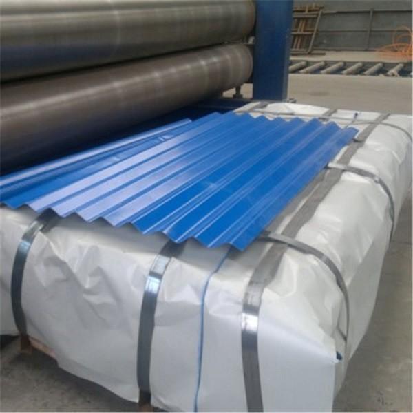 SS255 Cold Rolled 28 Gauge Corrugated Steel Roofing Sheet Trapezoid CGCC