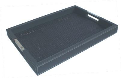 neat design Hotel Leather Products PU Hotel Trays For Serving