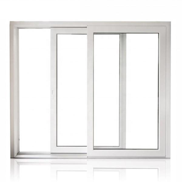 High Security System Lock Sliding Window Pvc with FiberGlass Screen Netting Material