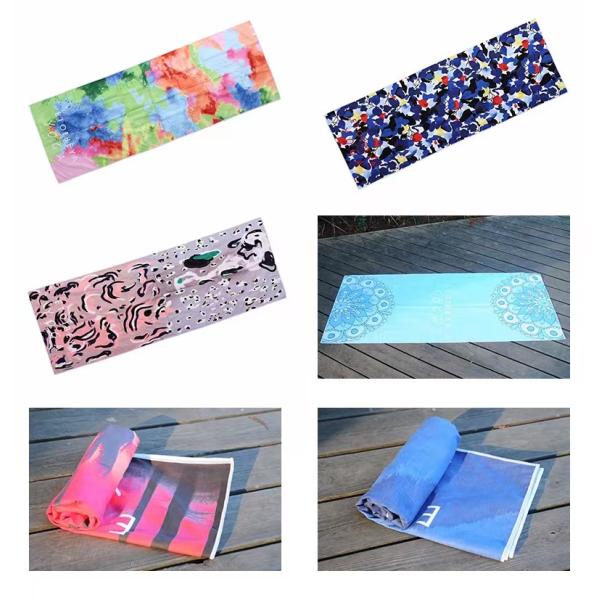 Non Slip Large Microfiber Beach Towels 65*185cm Printable Non Skid Yoga Towel