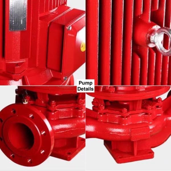 Vertical Electric Fire Fighting Centrifugal Water Pumps Customized For Building And Hotel