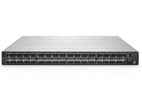 NVIDIA MQM9700-NS2F 64-ports 400Gb/s 32 OSFP ports managed P2C airflow (forward)