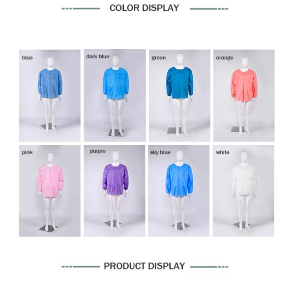 High Quality Laboratory Chemical Medical Uniforms Nurse Fashion Hospital Disposable Lab Jackets