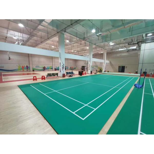 Wear Resistance INDOOR SPORTS BADMINTON FLOORING GYM Customized Synthetic Sports Flooring