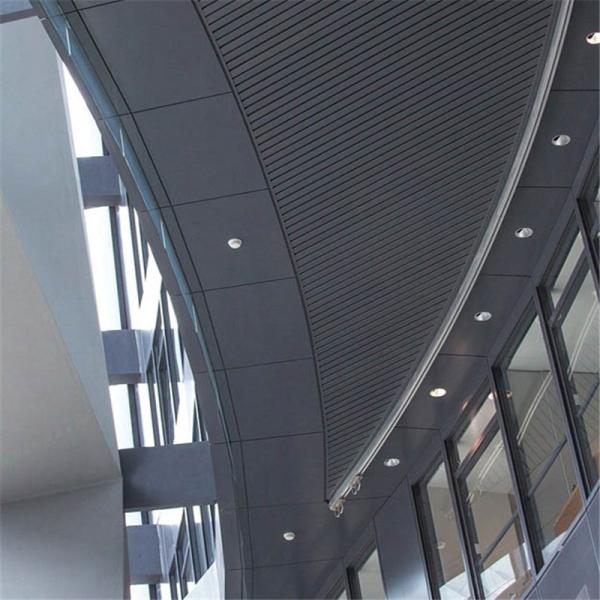 White Color Aluminum Metal Ceiling Linear U85 Shaped 0.6mm Thickness